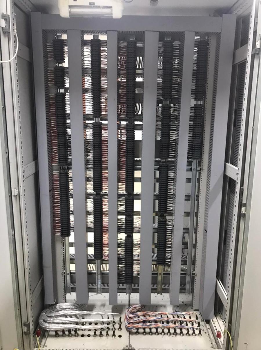 Instrument marshalling panel with terminal blocks