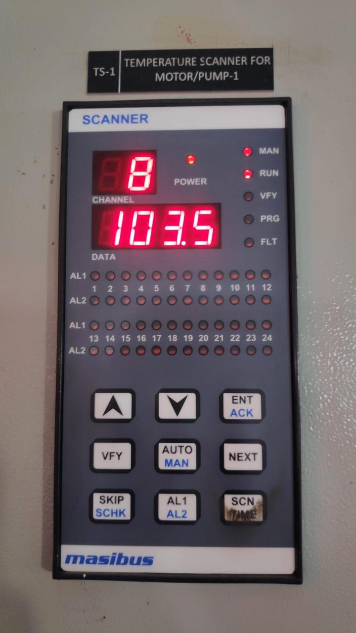Temperature scanner for motor and pump