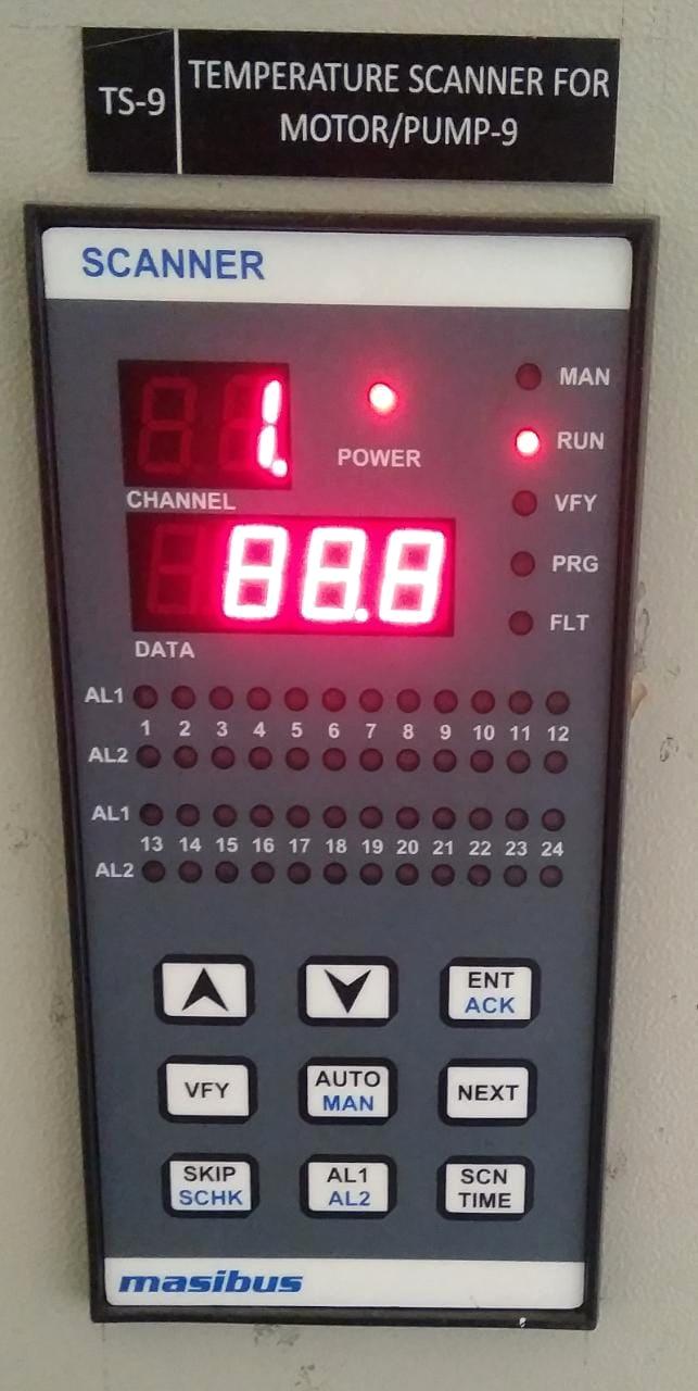 Panel-mounted scanner for a second pumping unit